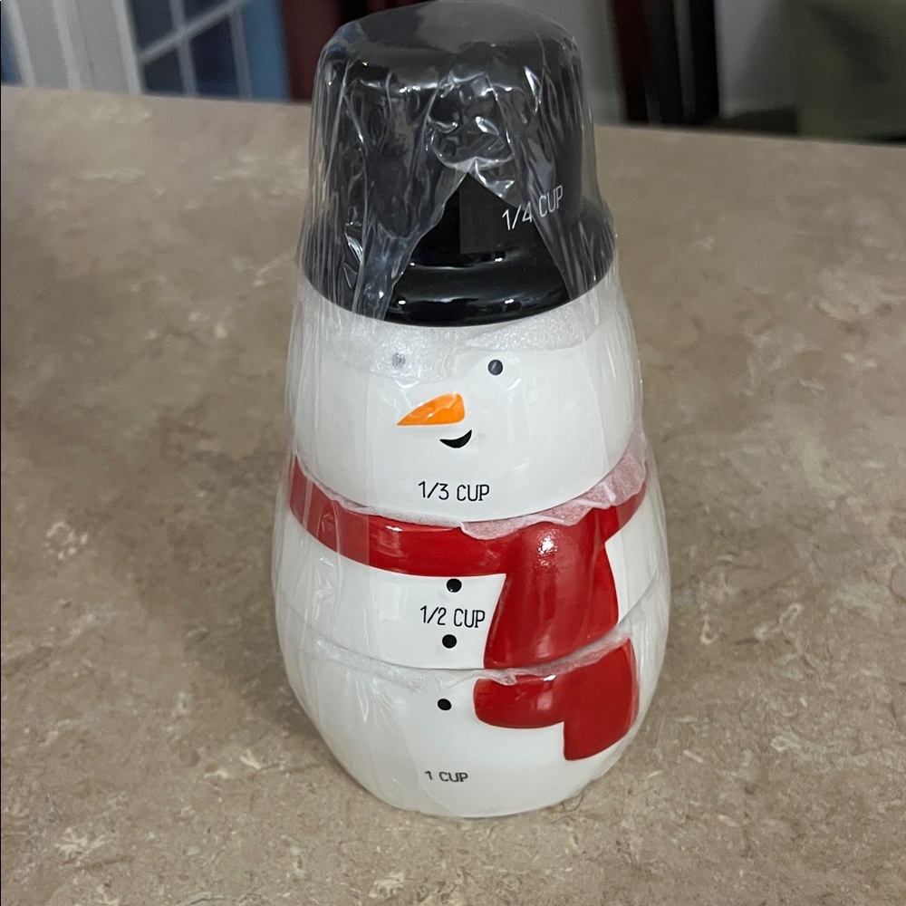 Snowman Measuring Cup Set